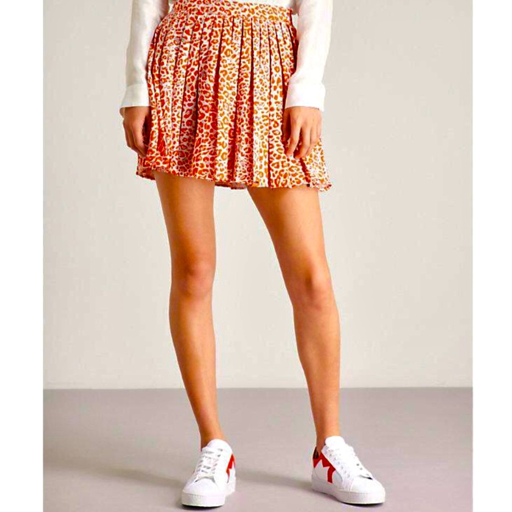 SOLD ON VESTIAIRE COLLECTIVE!! Maje ‘Jimone’ pleated flared mini-skirt. Size S - Picture 1 of 10